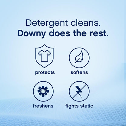 Downy Ultra Liquid Fabric Softener, Cool Cotton Scent, 103 fl oz - view 2
