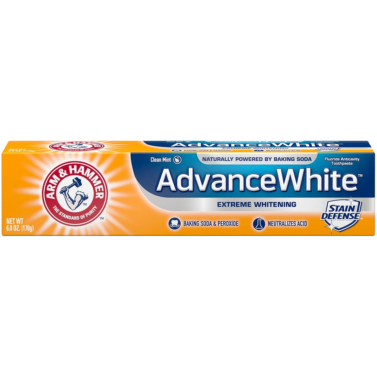 Arm & Hammer Advance White Extreme Whitening Toothpaste 170 g (6 oz), Pack of 3 — alternate product view