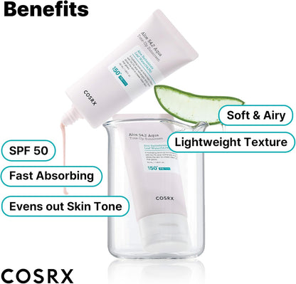 COSRX Aloe 54.2 Aqua Tone-up Sunscreen SPF 50 PA++++ - view 4
