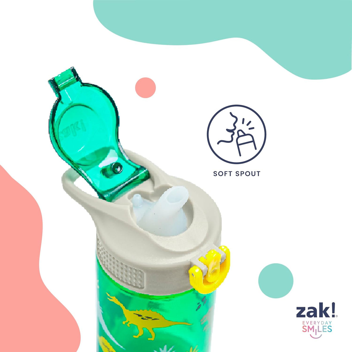 Zak Designs Marvel Spider-Man Sage Kids Water Bottle 16oz with Straw - view 5