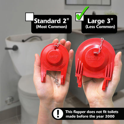 Korky Large 3-Inch Premium Toilet Flapper (3060BP) - view 2