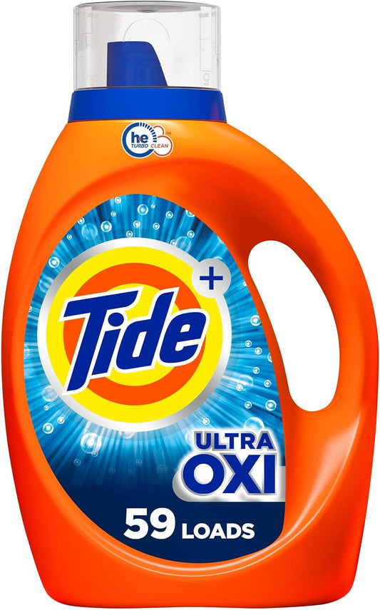 Tide Ultra Oxi Liquid Laundry Detergent, 59 Loads, 2.72 L (92 fl oz)