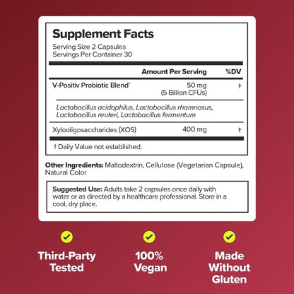 O Positiv URO Vaginal Probiotics for Women, 1-Month Supply - view 6