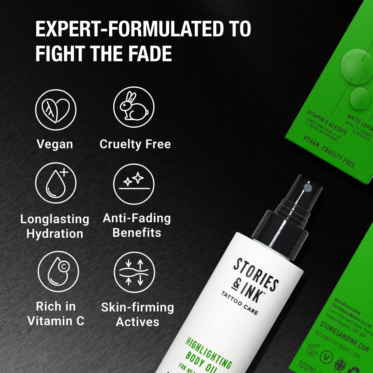 Stories & Ink Highlighting Body Oil for Healed Tattoos 100 ml (3.4 fl oz) - view 5
