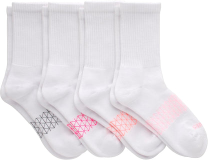 Hanes Women's Absolute Active Cushioned Crew Socks, 4 Pairs - view 2