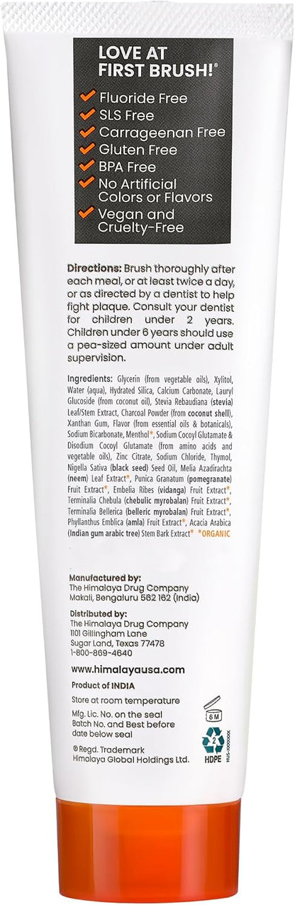 Himalaya Botanique Charcoal + Black Seed Oil Toothpaste 4 oz, Pack of 2 - view 2