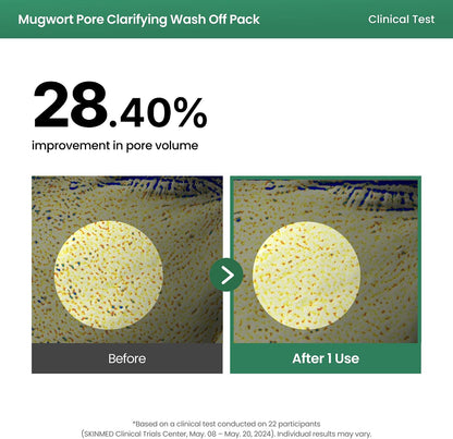 AXIS-Y Mugwort Pore Clarifying Wash Off Pack Face Mask 3.38 fl oz - view 5