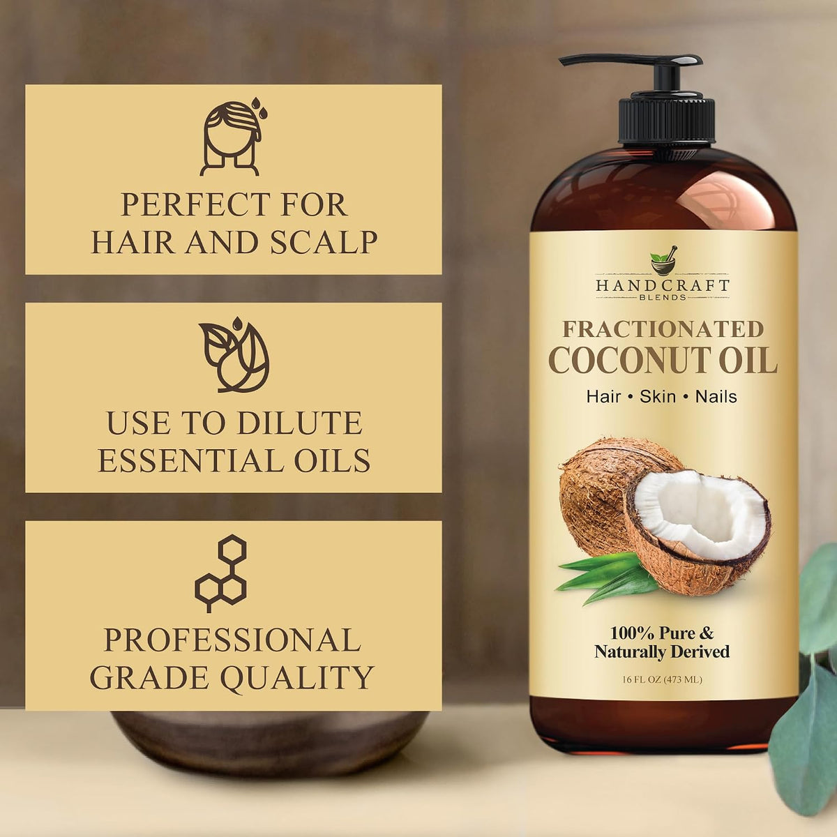 Handcraft Blends Fractionated Coconut Oil 473 ml - view 5