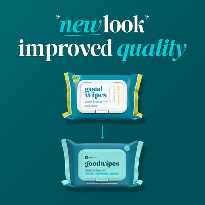 goodwipes Flushable Wipes, Shea-Coco, 318 Wipes (6 Pack + 1 Travel Size) - view 5