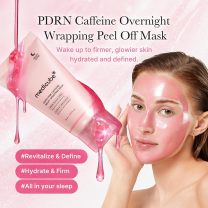 medicube PDRN Caffeine Overnight Wrapping Peel-Off Mask - view 3