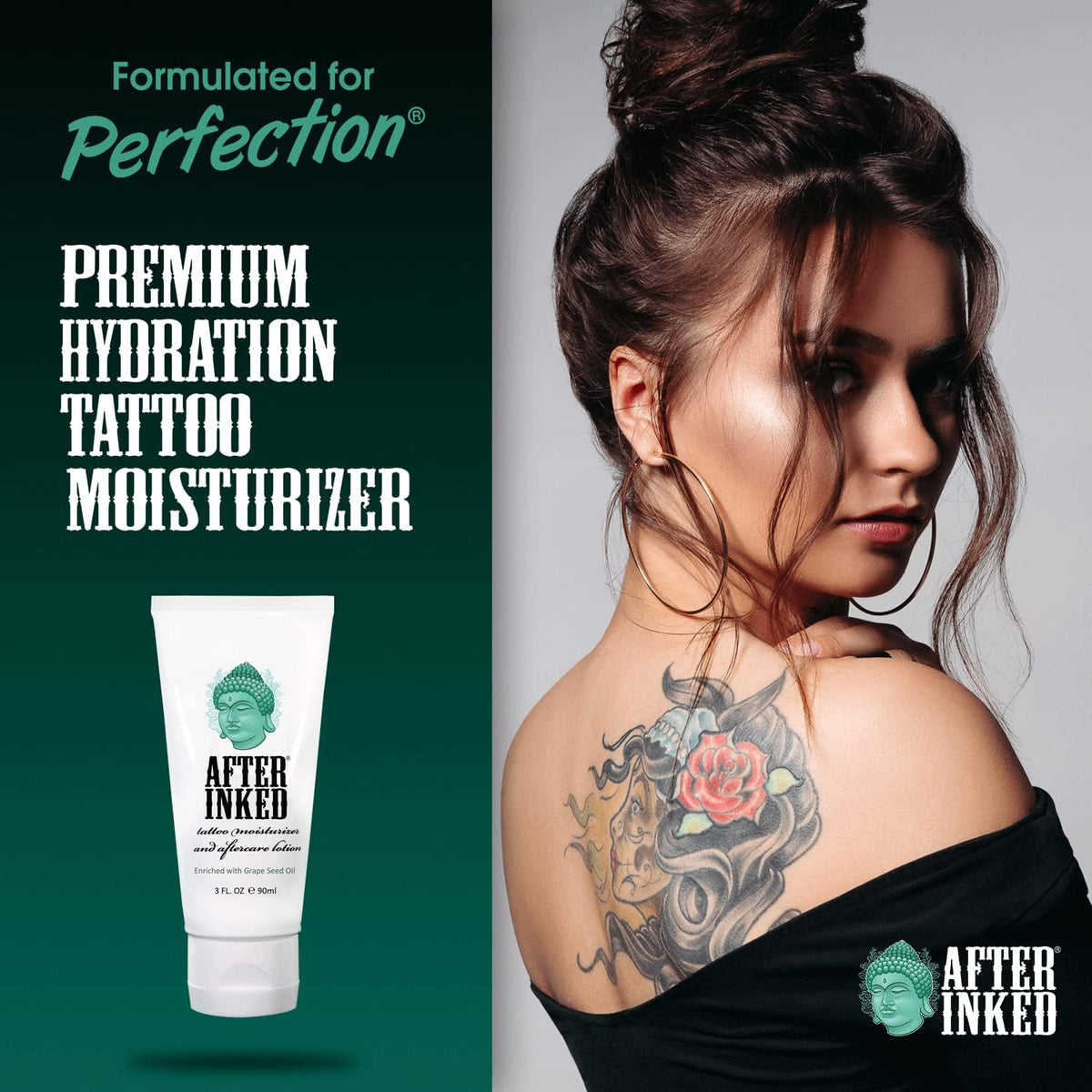 After Inked Tattoo Aftercare Lotion, 3 fl oz Tube - view 6