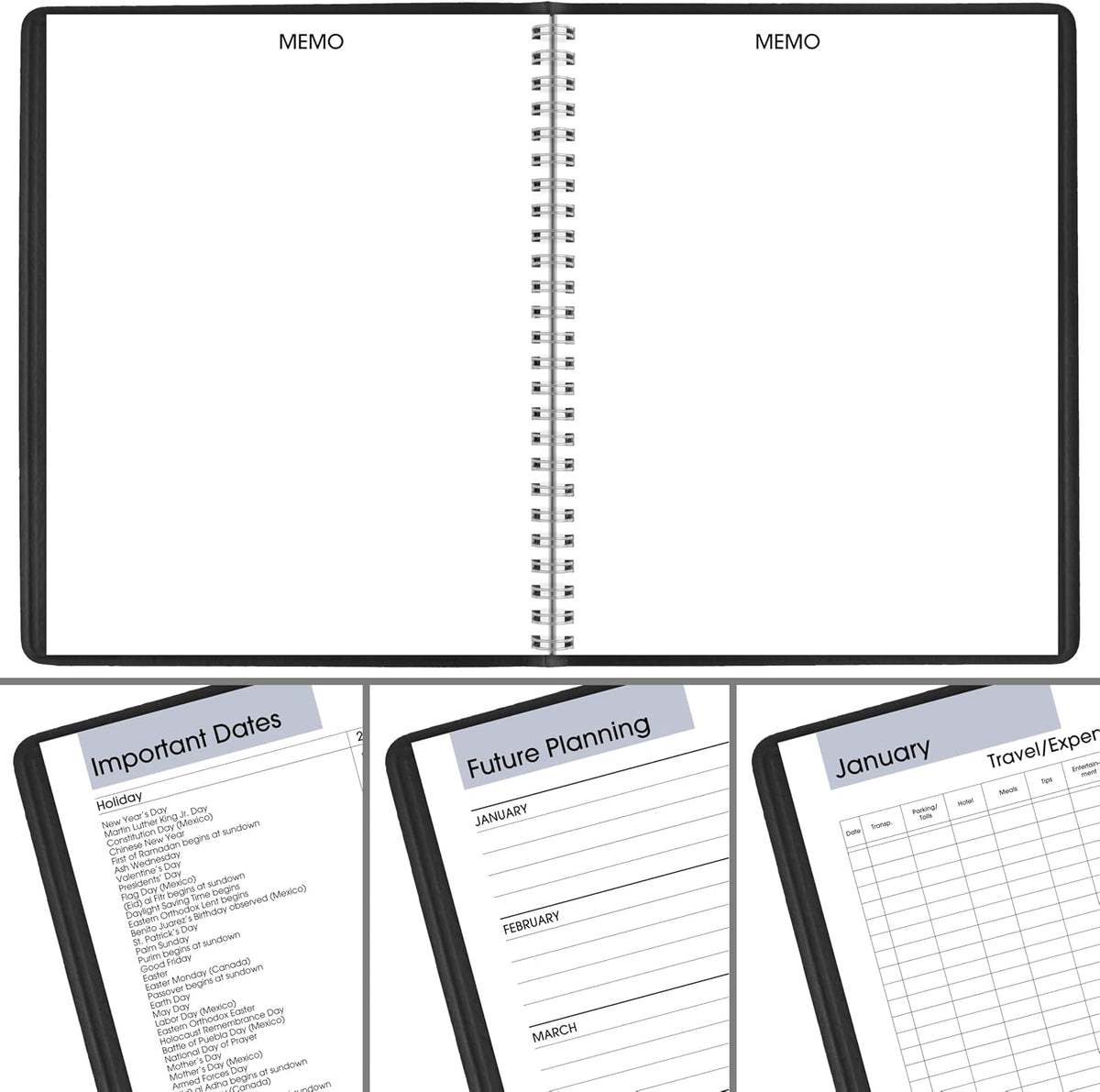 AT-A-GLANCE 2027 DayMinder Monthly Planner, 7 x 8.75 Inch, Black - view 5