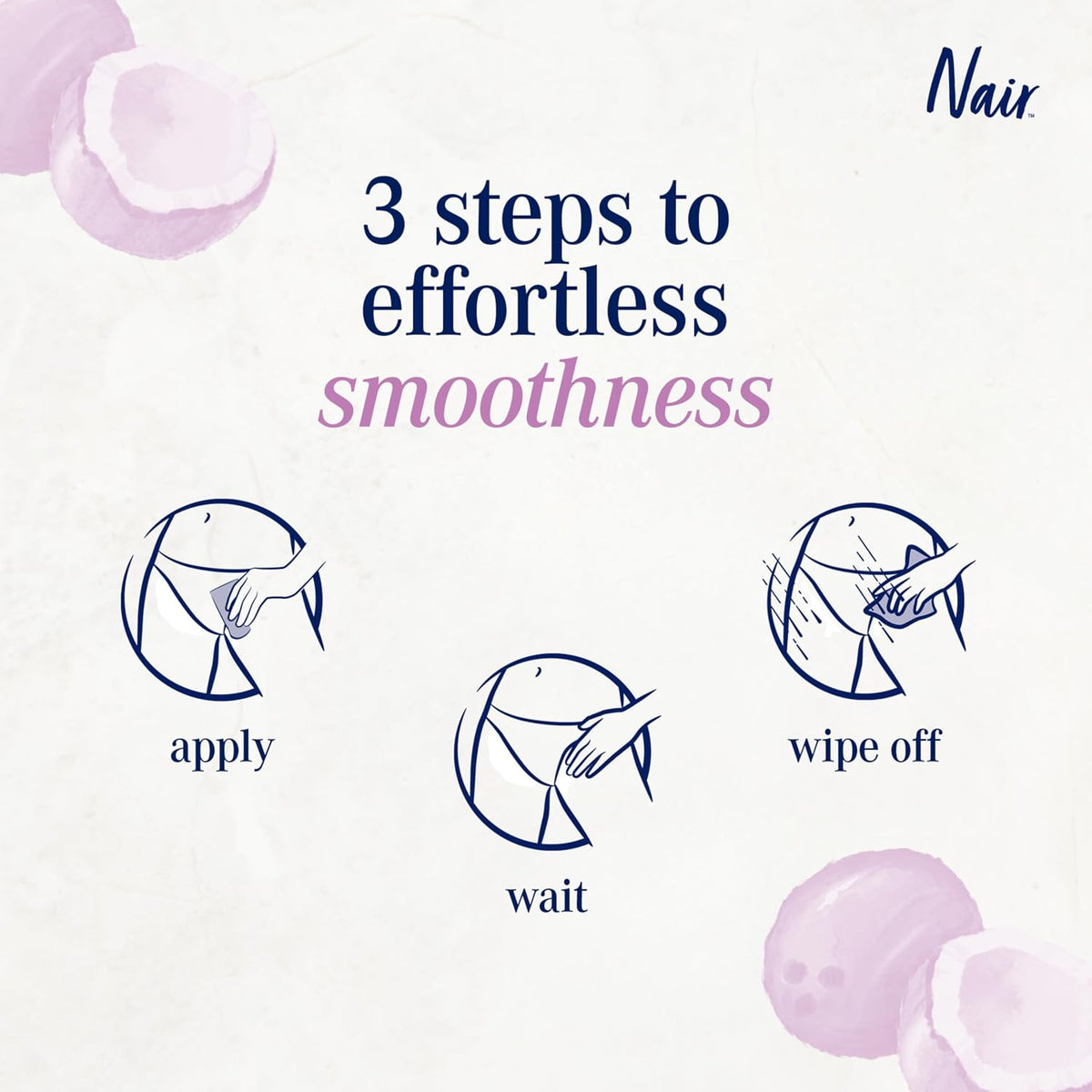 Nair Sensitive Formula Glide On Hair Removal Cream, 3.3 oz - view 4
