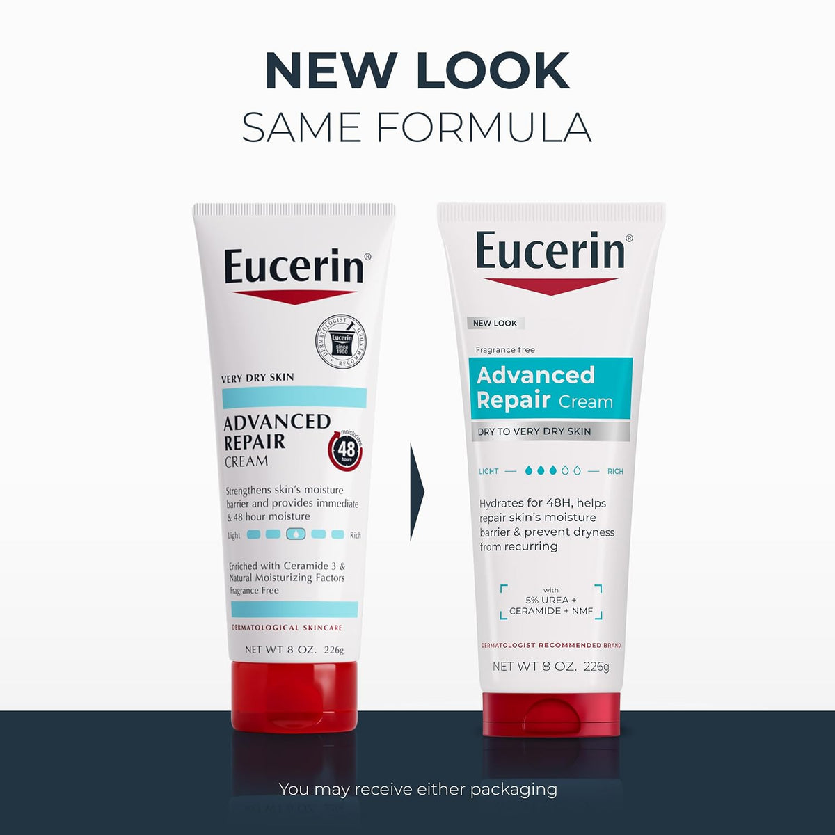 Eucerin Advanced Repair Body Cream, Urea Enriched, 8 oz - view 2