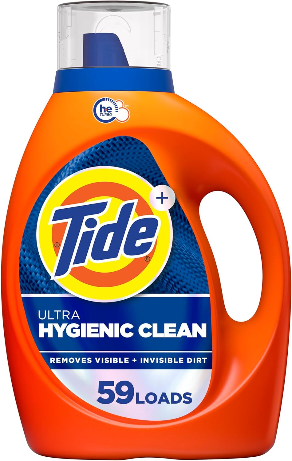 Tide Hygienic Clean Heavy 10x Duty Liquid Detergent, Original, 59 Loads, 2.72 L