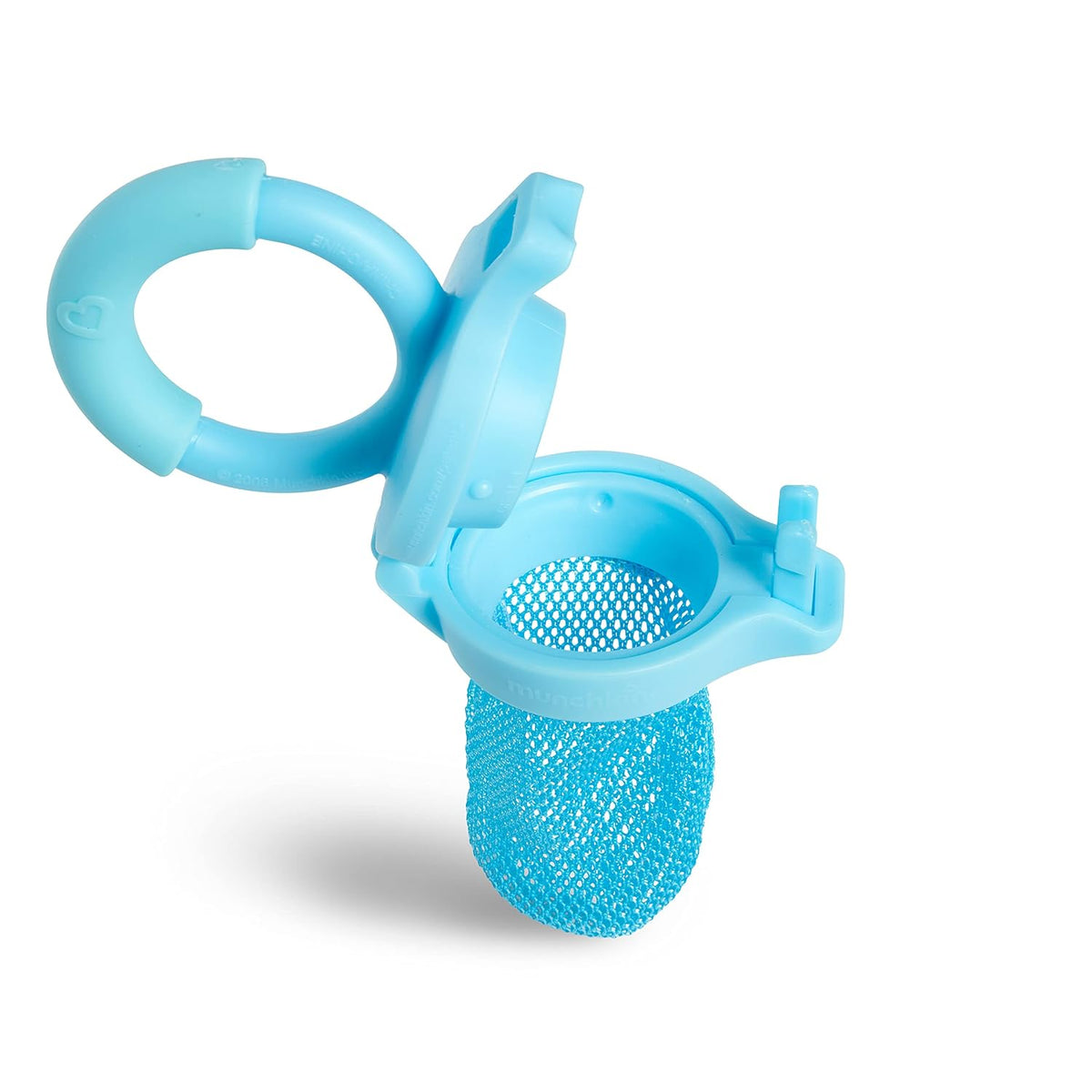 Munchkin Baby Fruit Feeder with Mesh Bags, 2 Pack, Blue/Mint - view 2