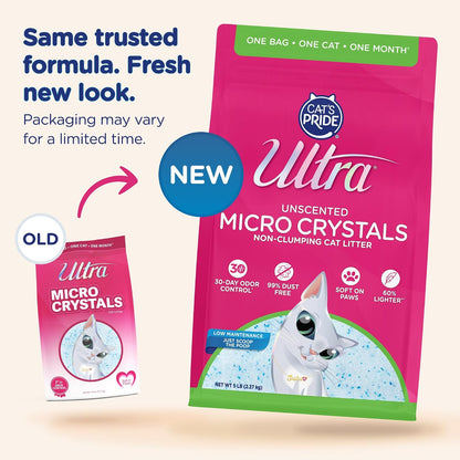 Ultra by Cat's Pride Micro Crystals Cat Litter, 5 lb - view 2