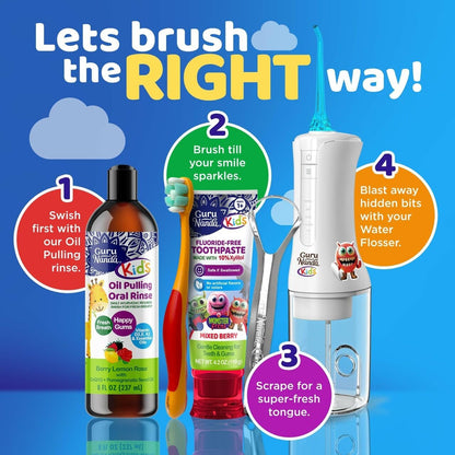 GuruNanda Kids Toothpaste for Toddlers with 10% Xylitol, Mixed Berry 4.2 oz - view 6