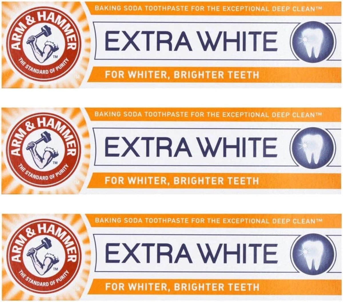 Arm & Hammer Extra White Toothpaste, Pack of 3
