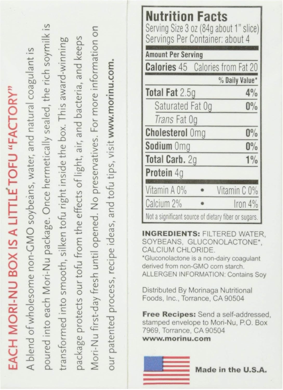 Mori-Nu Silken Tofu Soft 12 oz (340 g) - view 3