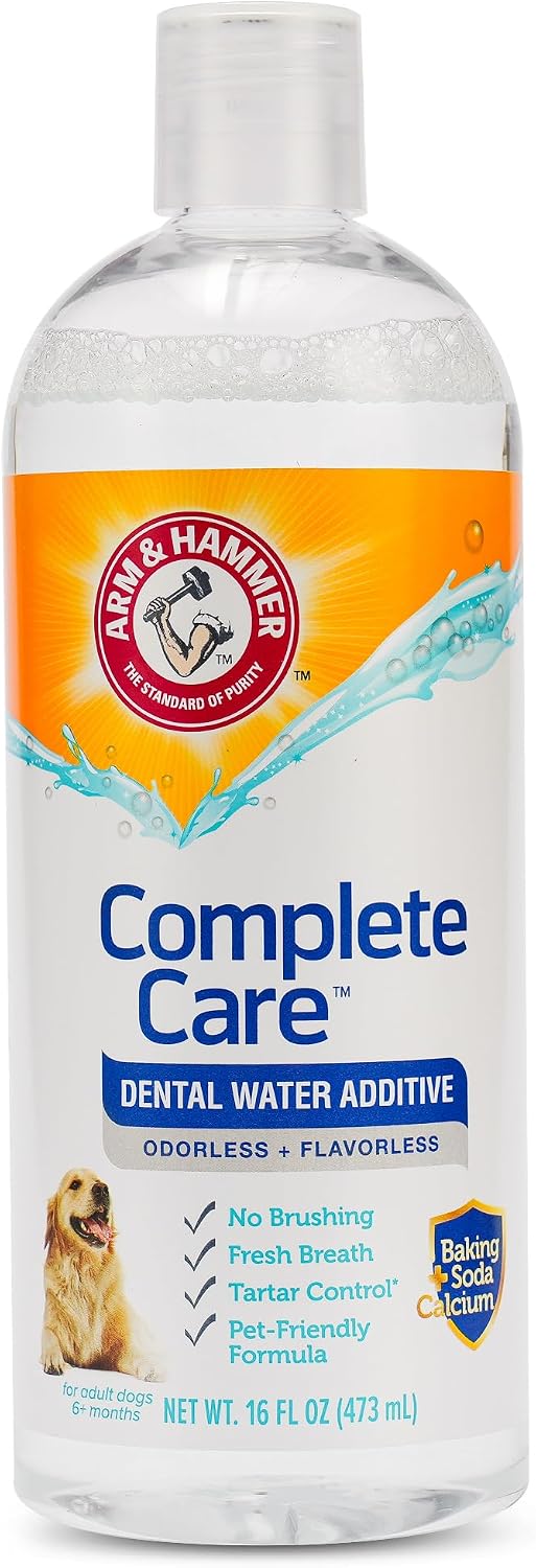 Arm & Hammer Complete Care Dog Dental Water Additive, 16 fl oz (480 ml) — product view