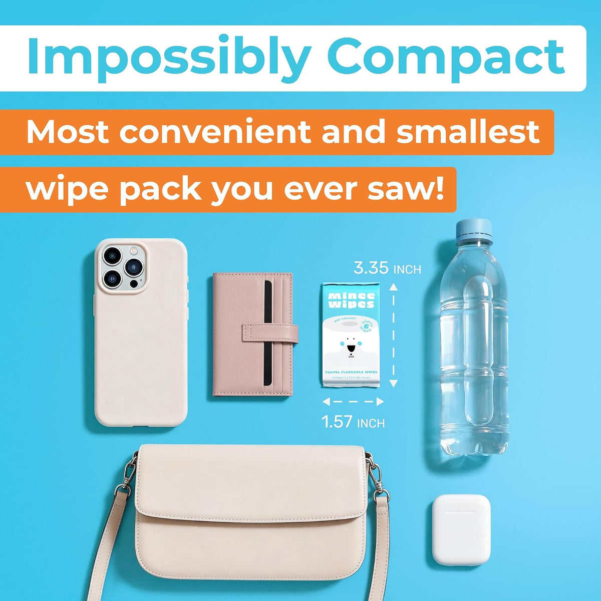 Moonies Compact Travel Flushable Wipes, 8 Packs (48 Wipes) — alternate product view