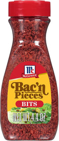 McCormick Bac'n Pieces Bacon Flavoured Bits, 124 g (4.4 oz) Jar