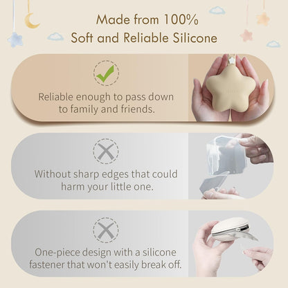 Moonkie Silicone Dummy Holder Case, Pack of 2 - view 4