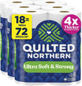 Quilted Northern Ultra Soft & Strong Toilet Paper, 18 Mega Rolls