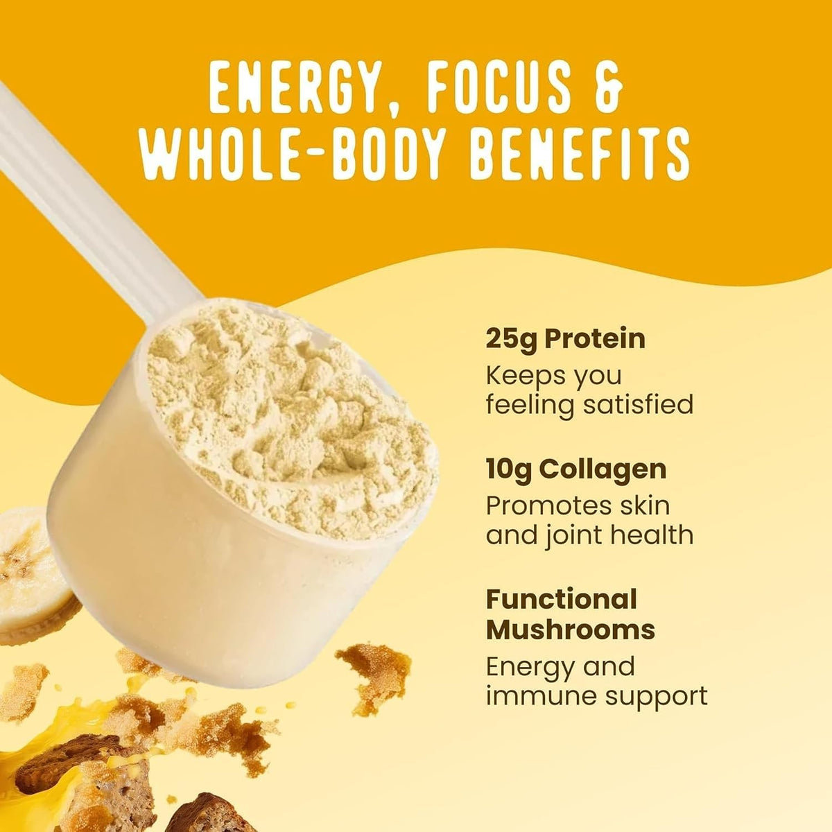 FlavCity All-in-One Protein Smoothie Powder, Banana Bread, 20 Servings - view 5
