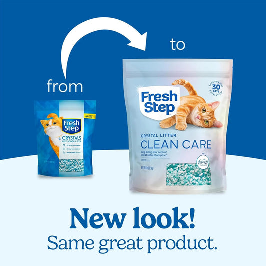 Fresh Step Clean Care Crystal Cat Litter, 8 lb, Pack of 2 - view 2