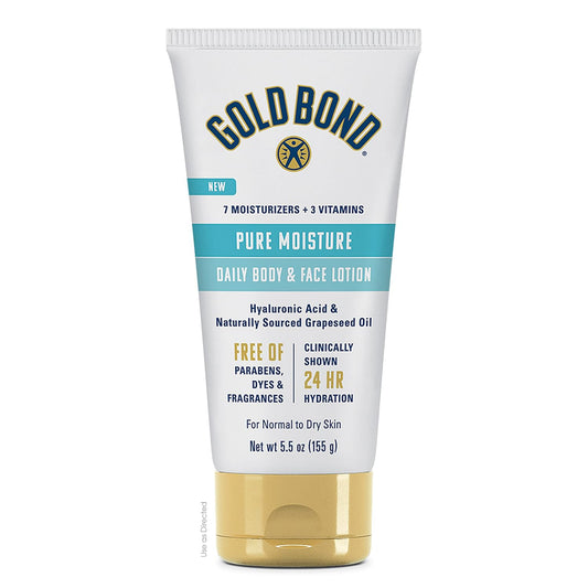 Gold Bond Pure Moisture Ultra-Lightweight Face & Body Lotion, 5.5 oz
