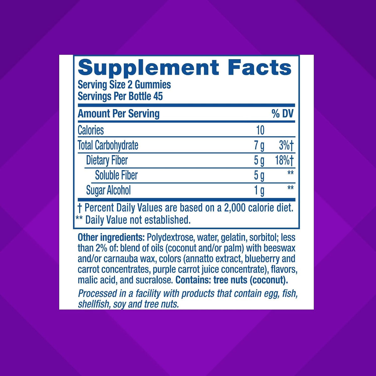 Vitafusion FiberWell Sugar Free Fibre Gummies, 90 Count - view 4