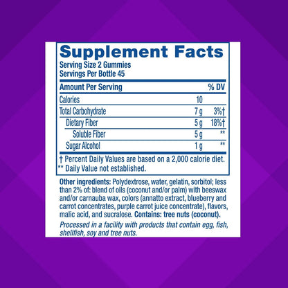 Vitafusion FiberWell Sugar Free Fibre Gummies, 90 Count - view 4
