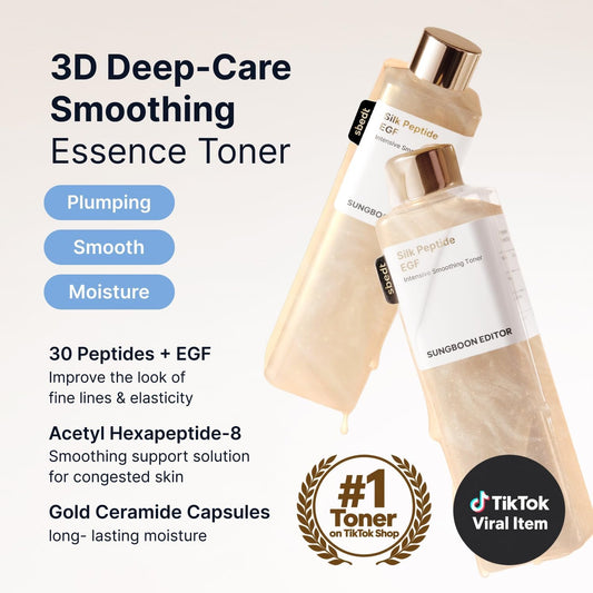 SUNGBOON EDITOR Silk Peptide EGF Toner for Face & Body, 300 ml - view 2