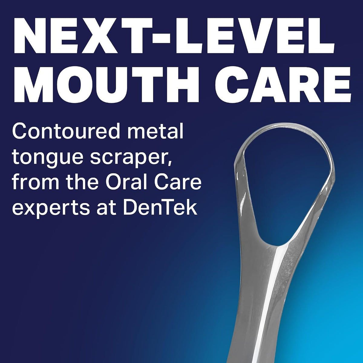 DenTek Metal Tongue Scraper, 1 Count — alternate product view