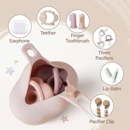 Moonkie Silicone Dummy Holder Case, Pack of 2 - view 3