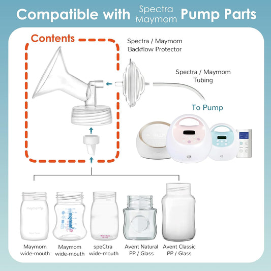 Maymom 19mm Flange and Duckbill Valve Set, Spectra Compatible - view 2