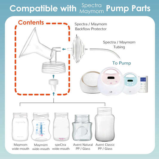 Maymom 21mm Flange and Duckbill Valve Set, Spectra Compatible - view 2