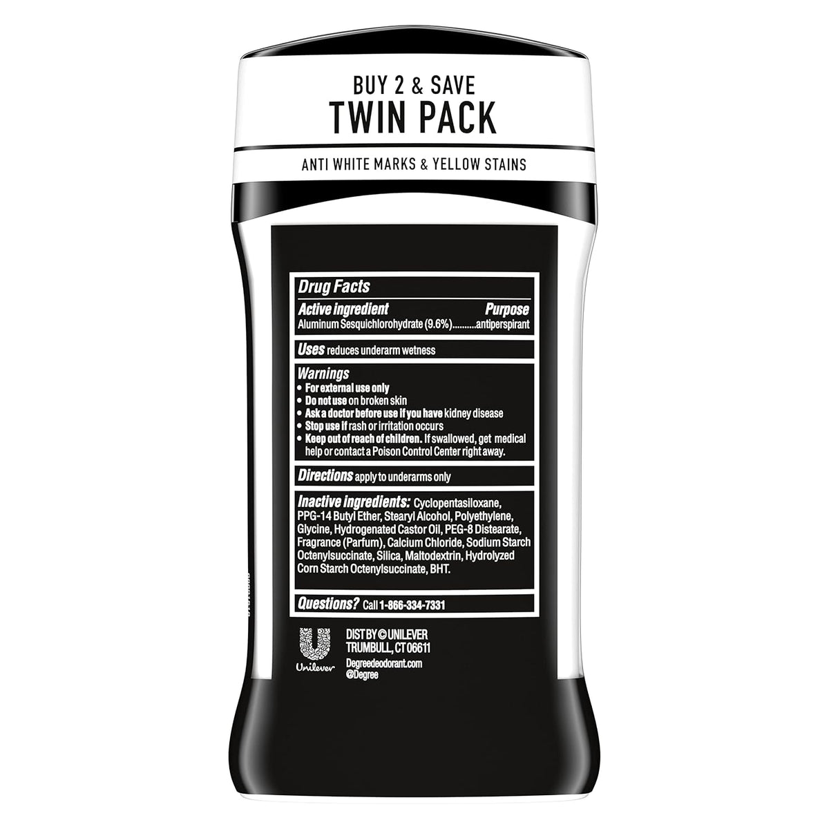 Degree Men UltraClear Antiperspirant Deodorant, Pack of 2, 2.7 oz - view 3