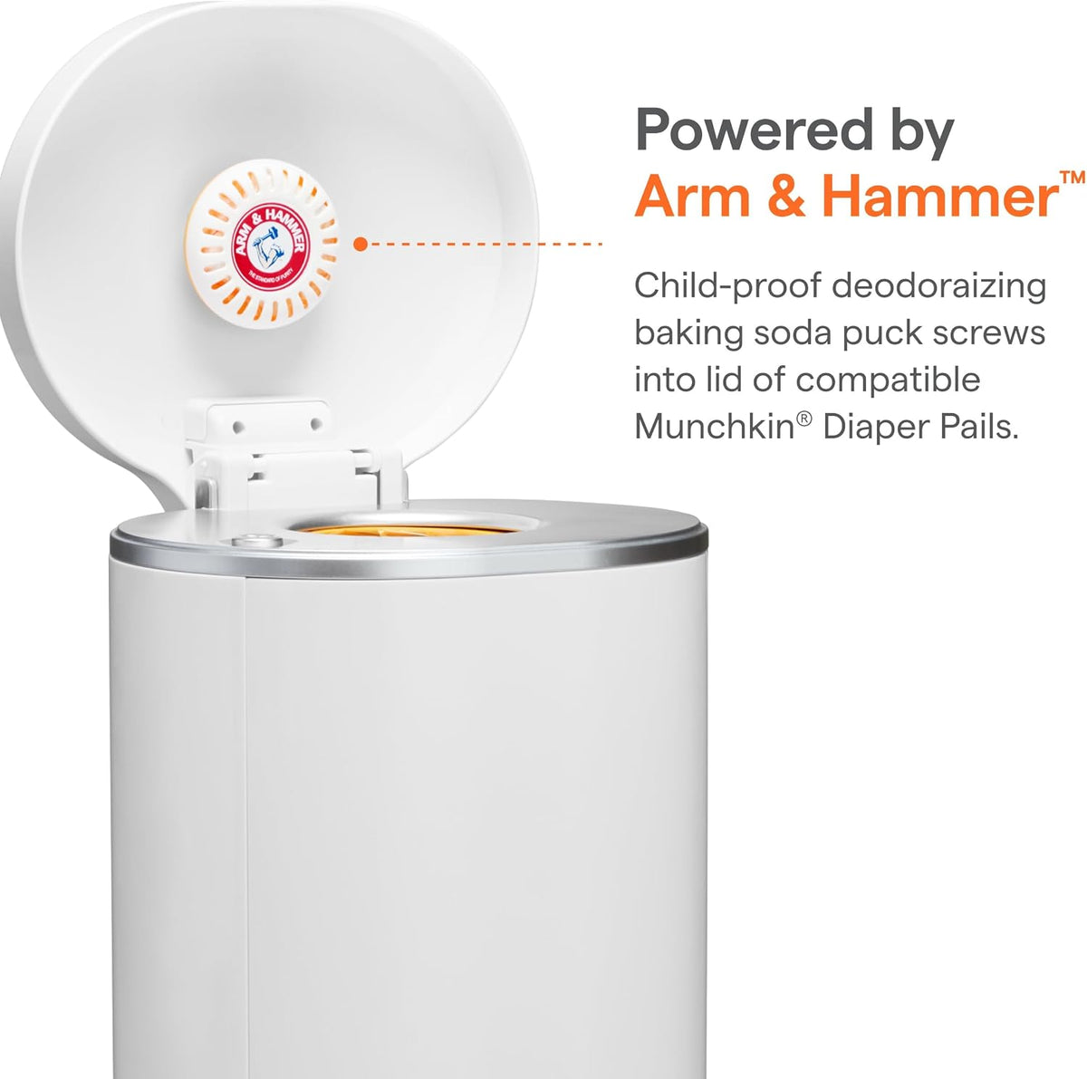 Munchkin Arm & Hammer Nappy Pail Deodoriser Disc, Lavender - view 3