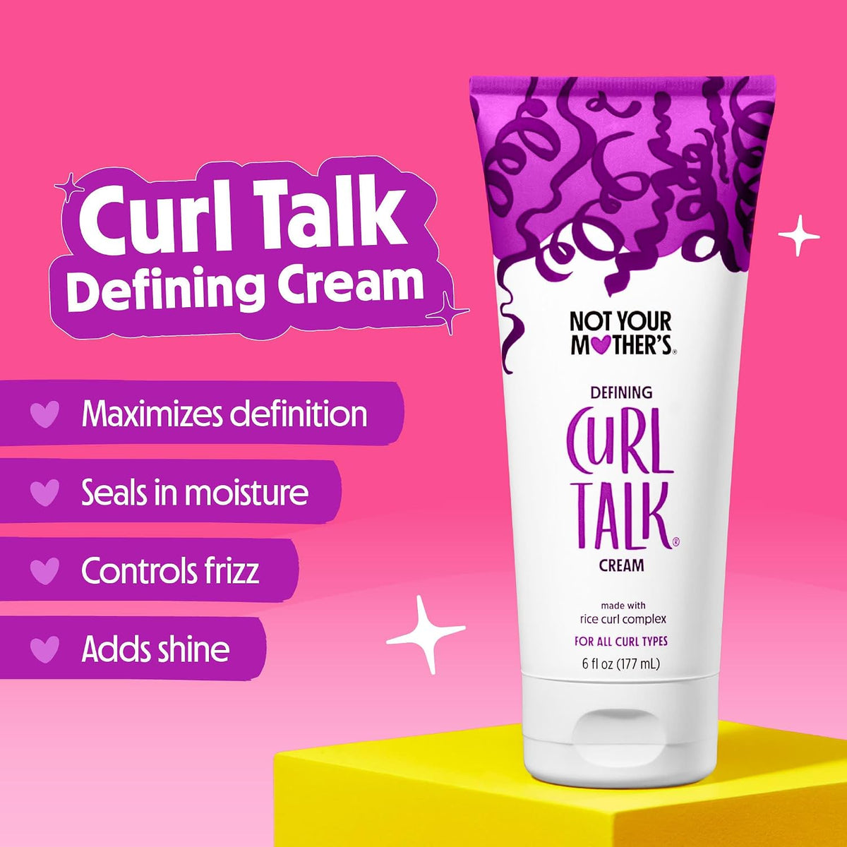 Not Your Mother's Curl Talk Gel and Defining Cream 6 fl oz, Pack of 2 - view 3