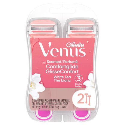 Gillette Venus ComfortGlide White Tea Disposable Razors, 2 Count - view 6