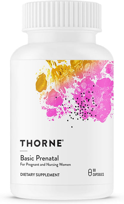 Thorne Basic Prenatal with Active Folate, Choline and Iron, 90 Capsules