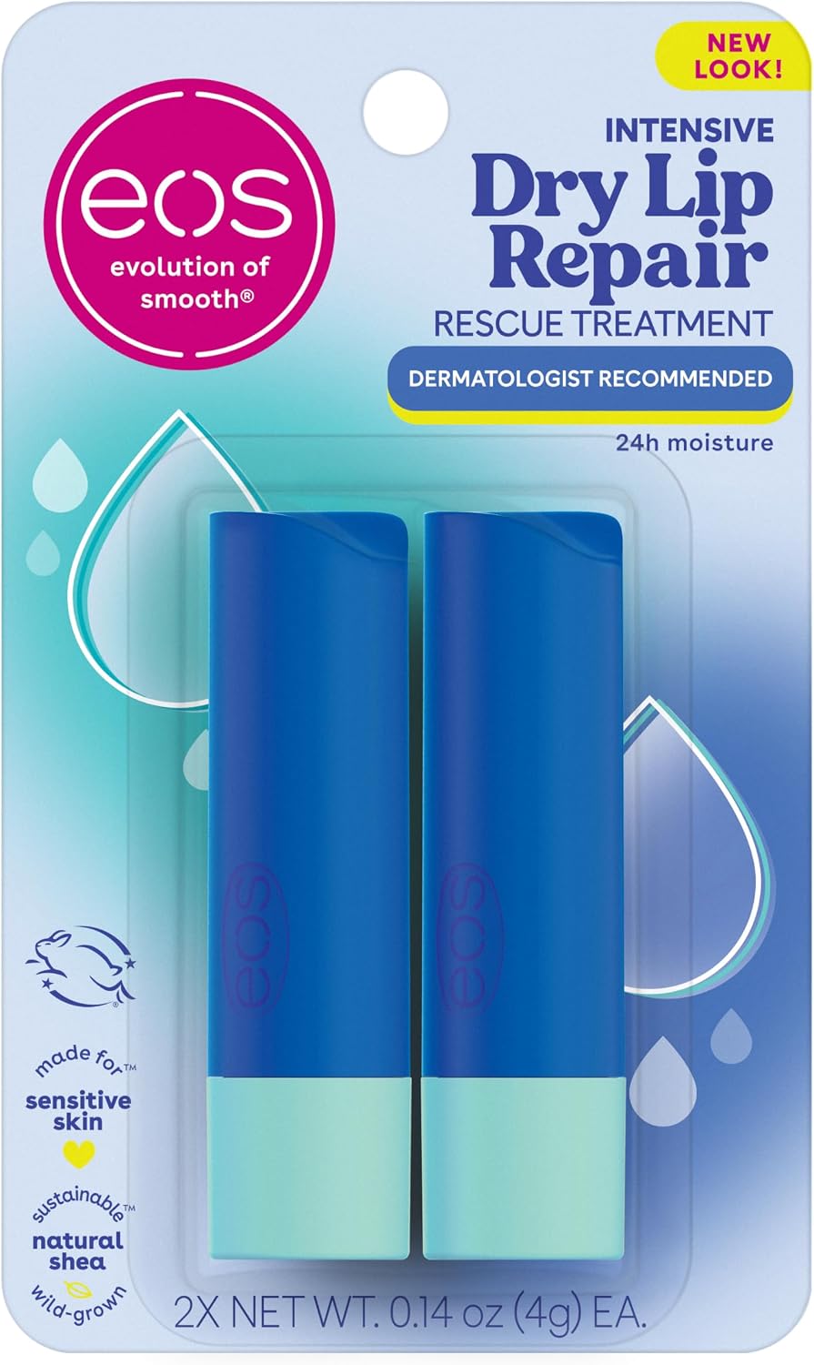 eos The Hero Lip Repair Extra Dry Lip Treatment, 4 g (0.14 oz), Pack of 2 — product view