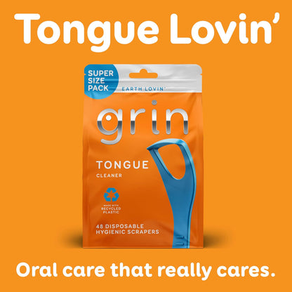 Grin Disposable Tongue Cleaner with Fold-Back Pick, 48 Count - view 5