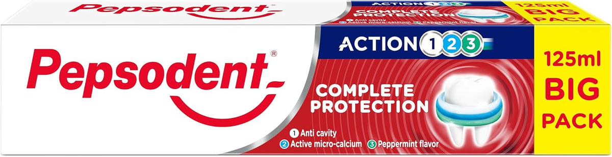 Pepsodent Complete Protection Toothpaste, 125 ml — product view