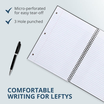 Roaring Spring Lefty Spiral Notebook, 3 Pack, 100 Sheets, College Ruled - view 4
