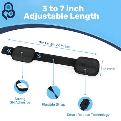 Baby Proof Me Child Safety Cabinet Latches, Black, 6 Count - view 3