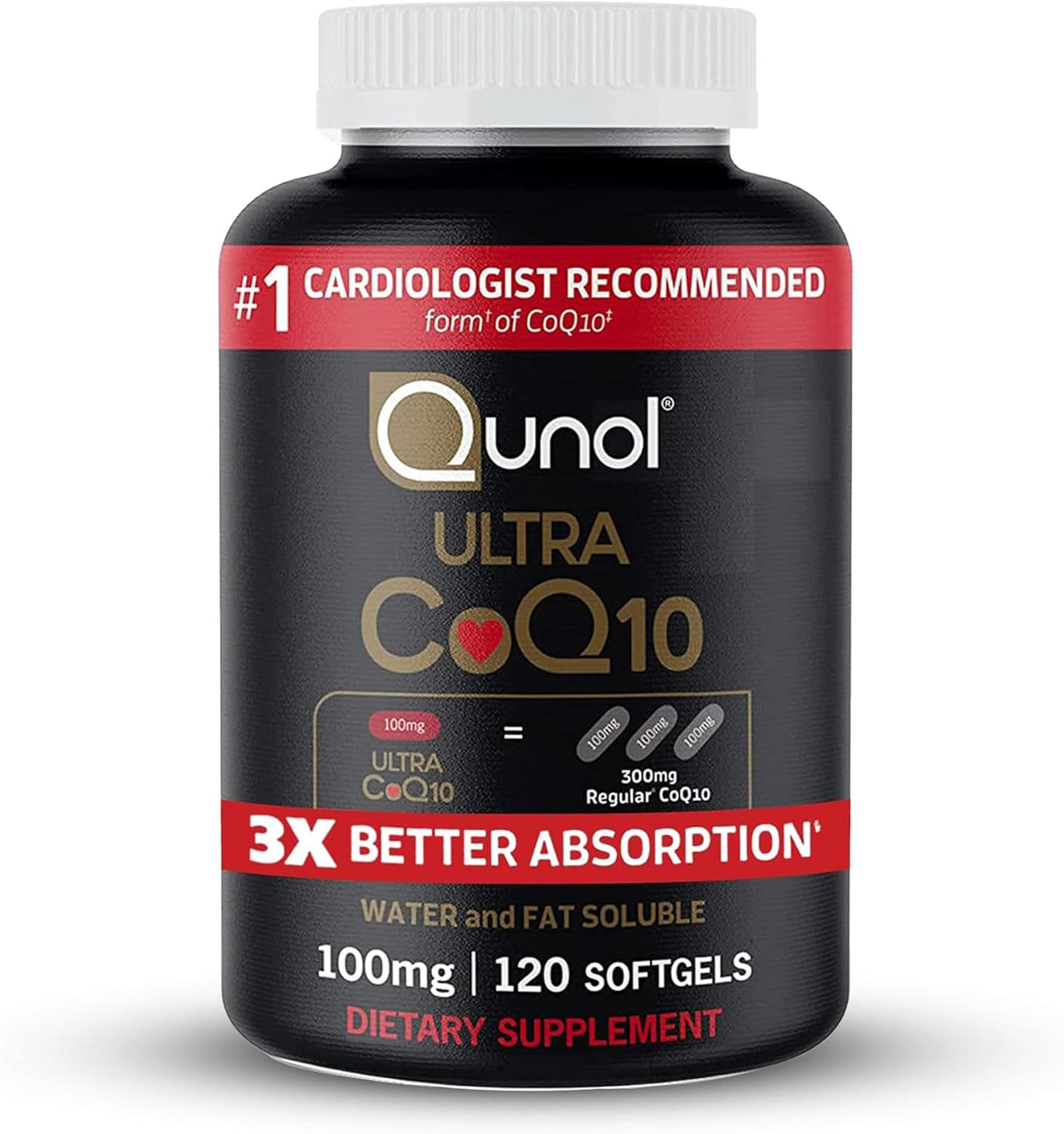 Qunol Ultra CoQ10 100 mg, 120 Softgels — product view